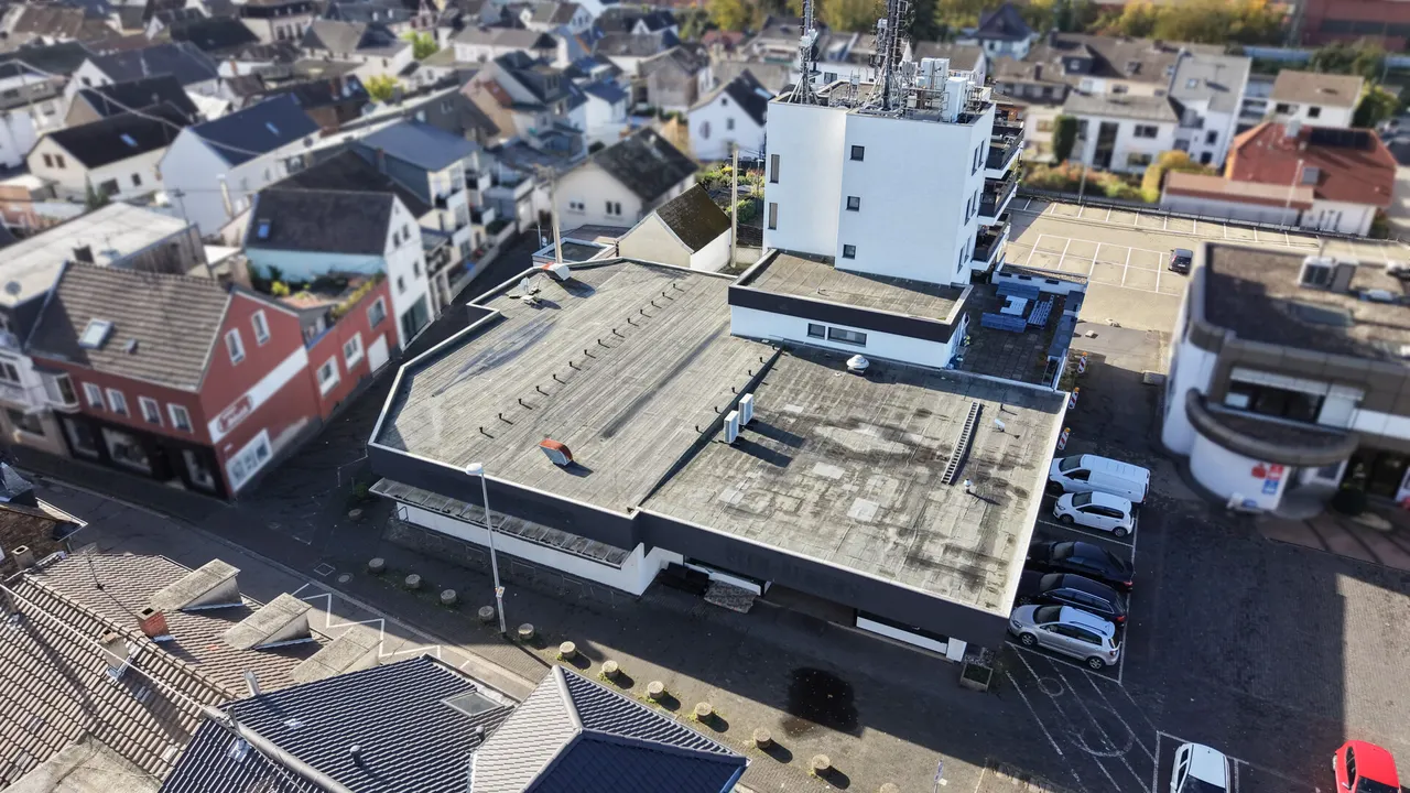 Seitliche Luftaufnahme 