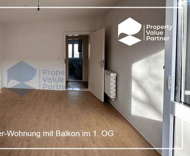 Helle 3-Zimmer-Wohnung mit Balkon im 1. OG