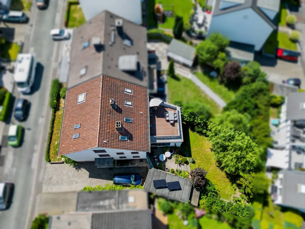 Dachansicht aus Vogelperspektive