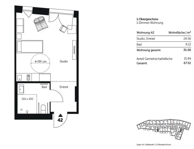 Wohnung 42 Grundriss