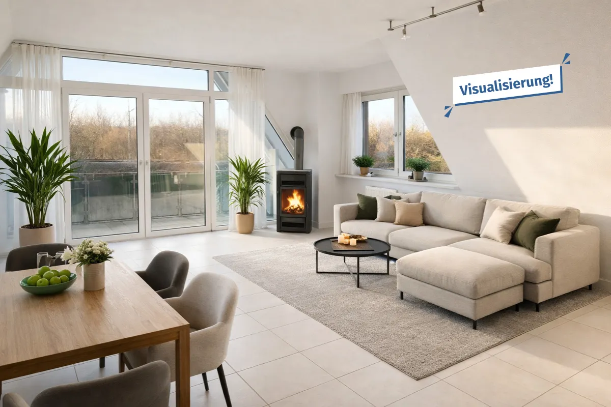 Wohnzimmer visualisiert