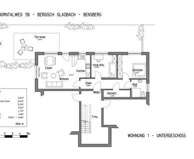 Neubau! 3-Zimmerwohnung im Souterrain mit Terrasse und Garten - Photo 3