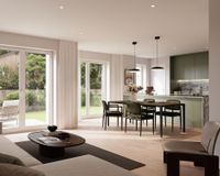 Es handelt sich um unverbindliche Illustrationen mit Sonderausstattungen. Die Bauausführung erfolgt durch das Bauunternehmen