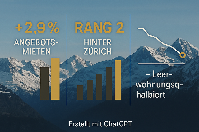 Mietmarkt Zentralschweiz 2025: Angebotsmieten steigen überdurchschnittlich – was das für Mieter bede