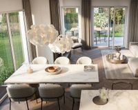 Es handelt sich um unverbindliche Illustrationen mit Sonderausstattungen. Die Bauausführung erfolgt durch das Bauunternehmen