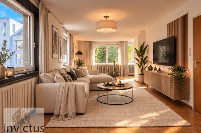 Digital Staging Wohnzimmer Ansicht 3