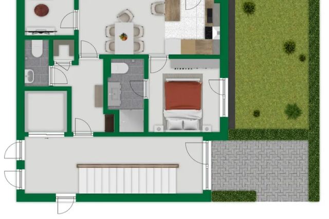 Grundriss-Skizze Wohnung