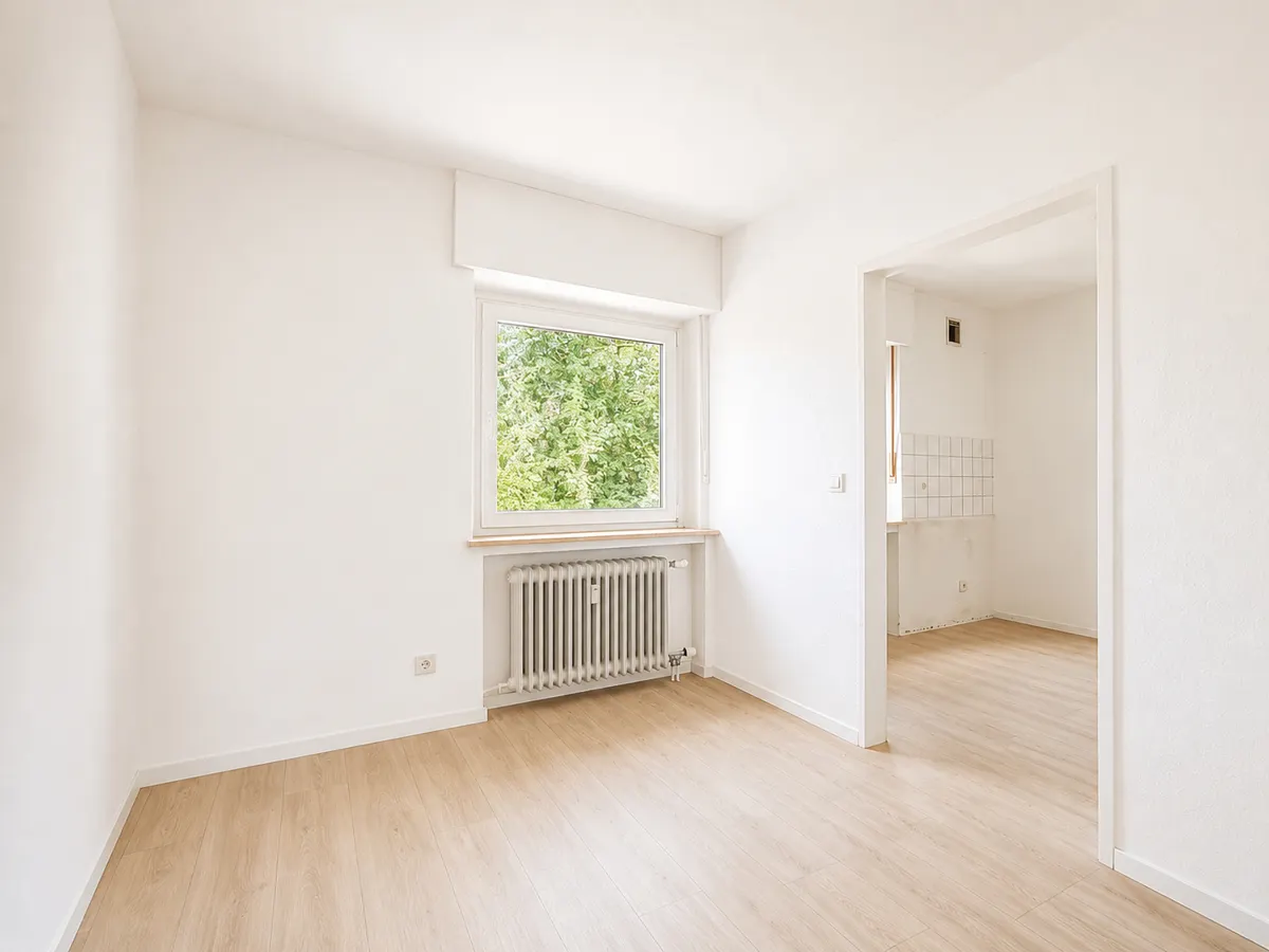 Der Essbereich mit Blick in die Küche