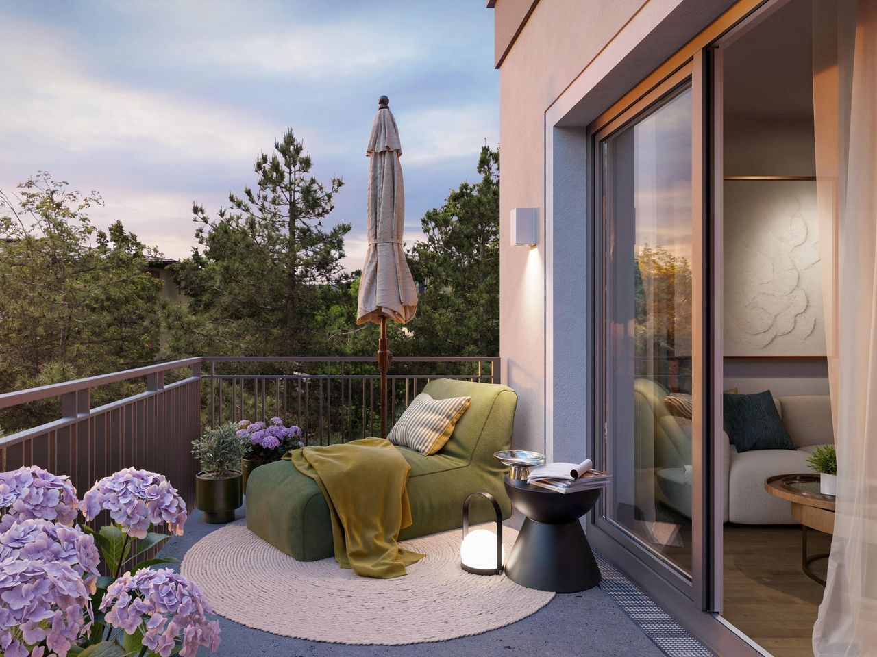 Balkon Visualisierung