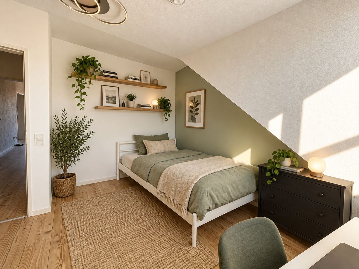 Schlafzimmer – virtuell eingerichtet