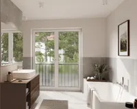 Es handelt sich um unverbindliche Illustrationen mit Sonderausstattungen. Die Bauausführung erfolgt durch das Bauunternehmen