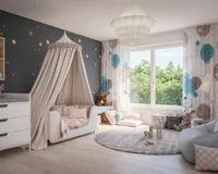 Es handelt sich um unverbindliche Illustrationen mit Sonderausstattungen. Die Bauausführung erfolgt durch das Bauunternehmen