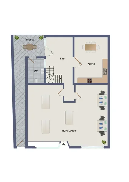 Grundriss EG Vorderhaus