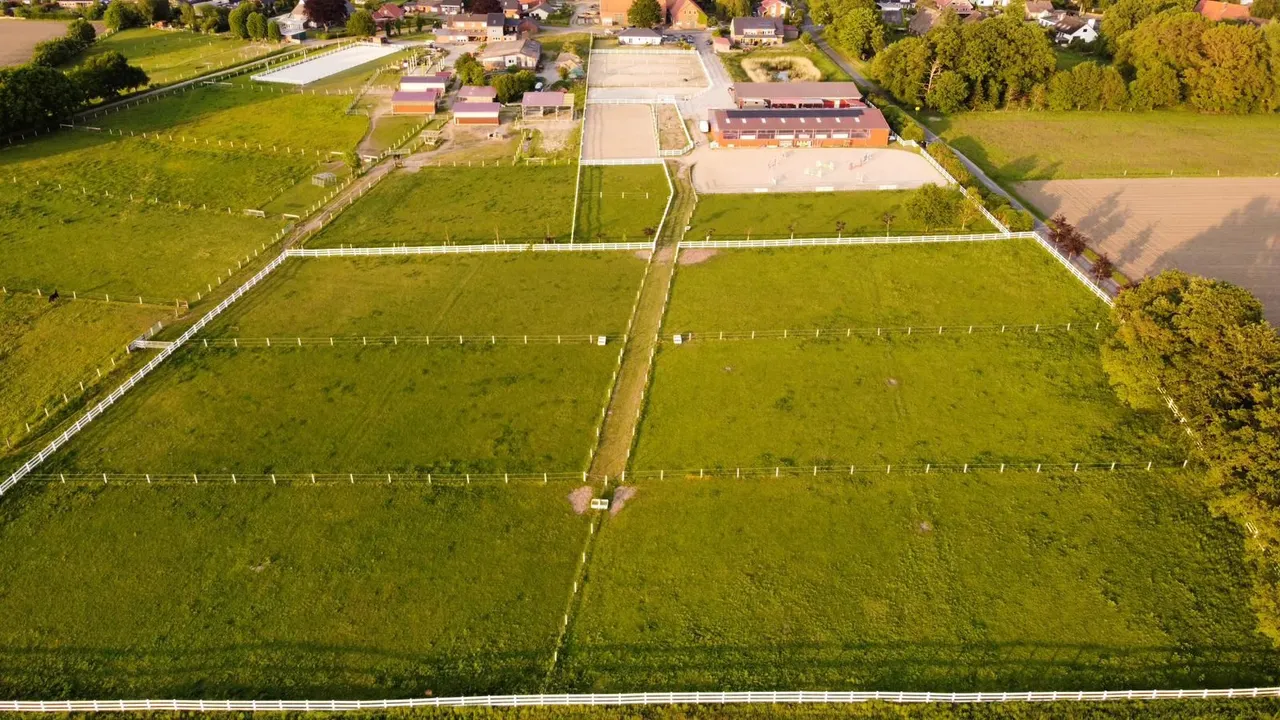 Reitanlage von oben