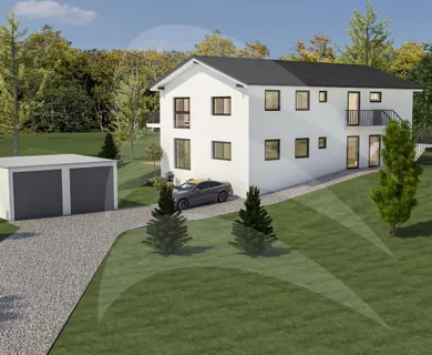 LICHT & RAUM: Hochwertiges Zweifamilienhaus im KfW40-Standard